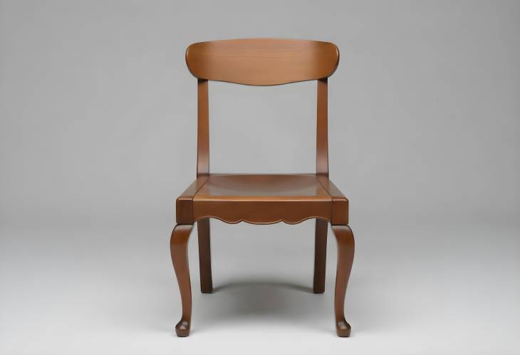 Elegant Craftsmanship Classical Wooden Chair Displayed